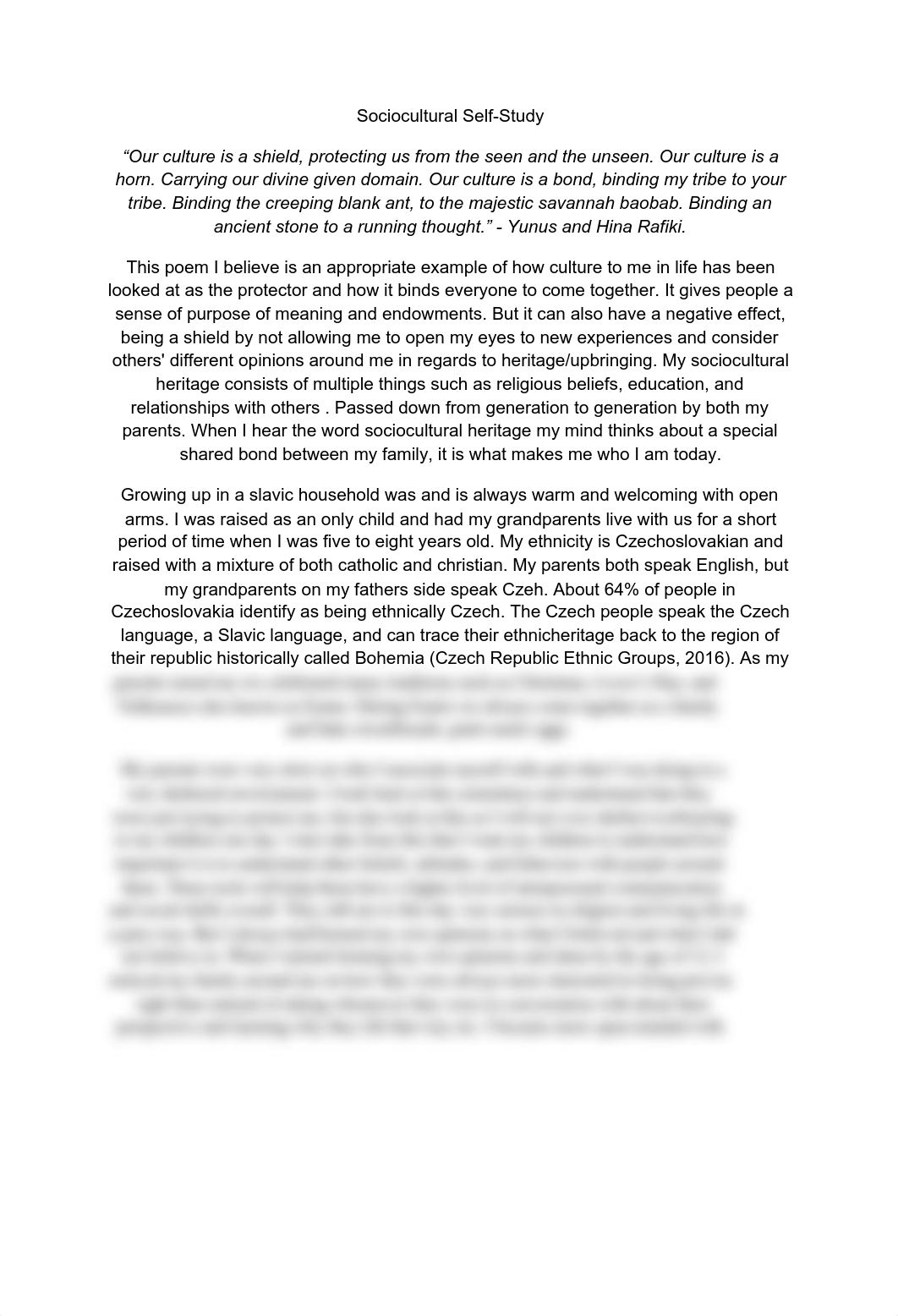 Sociocultural Self-Study Department of Psychology, Pepperdine University PSY 622 Multicultural Couns_diiyw810wi6_page2