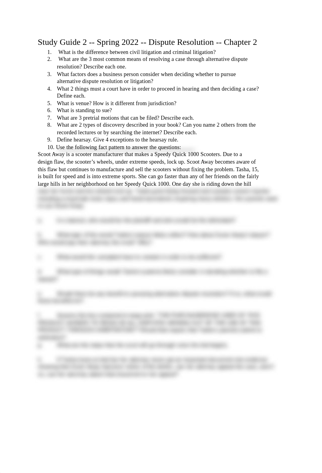 Copy of Study Guide 2 -- Spring 2022 -- Dispute Resolution - Google Docs.pdf_dij557w1kyg_page1