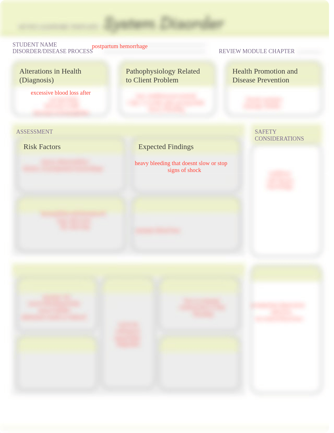 postpartum hemorrhage system disorder ati template.pdf_dijijftvbrp_page1