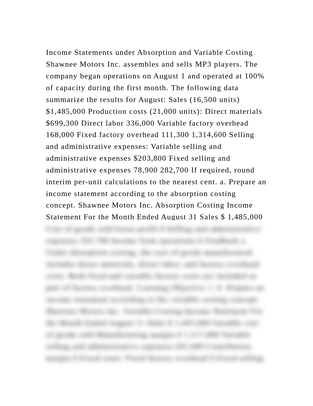 Income Statements under Absorption and Variable Costing Shawnee Moto.docx_dijnd7xo6a8_page2