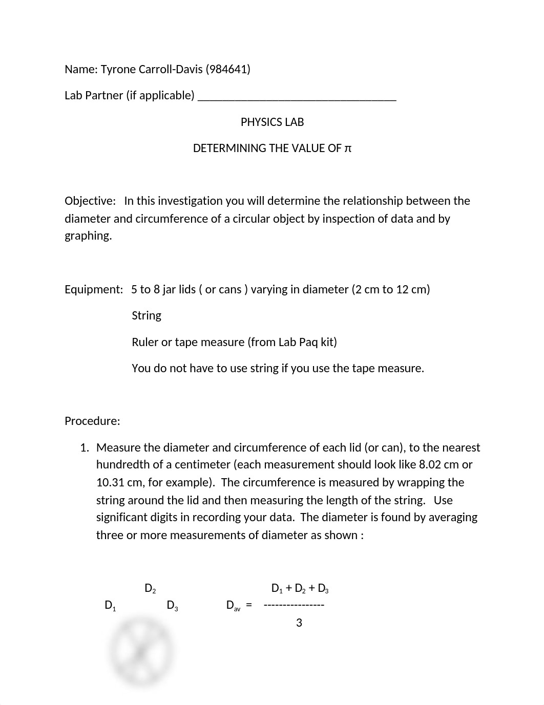 PHYSICS LAB Determination of Pi Tcarrolldavis.docx_dik3i8l38ax_page1