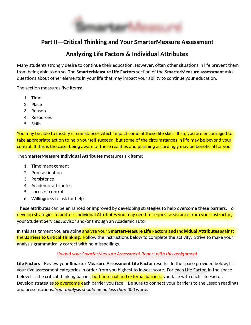 Learning Unit 2 -  Part II Critical Thinking & Your Smarter Measure Assessment.docx_dik7mo8op32_page1