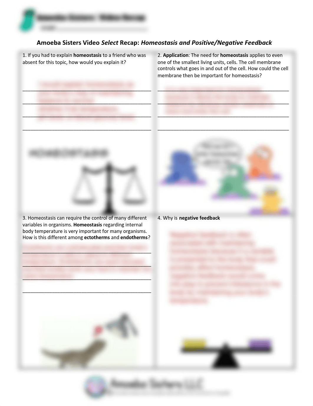 SELECT Homeostasis, Positive, Negative Feedback by Amoeba Sisters.pdf_dik9qfxvy66_page1