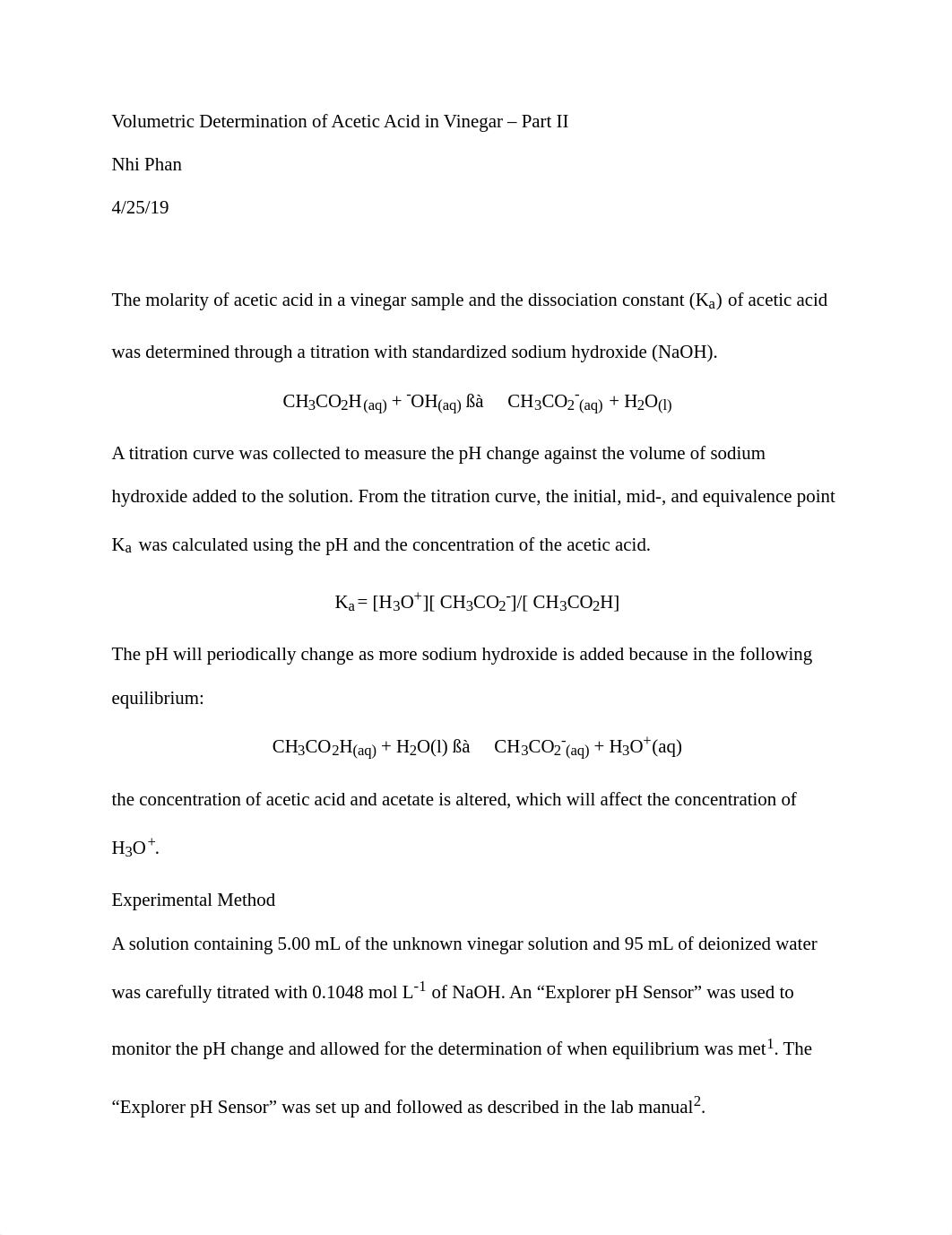 Acetic Acid in Vinegar (II) Lab Report-Nhi Phan.pdf_dikk512uire_page1