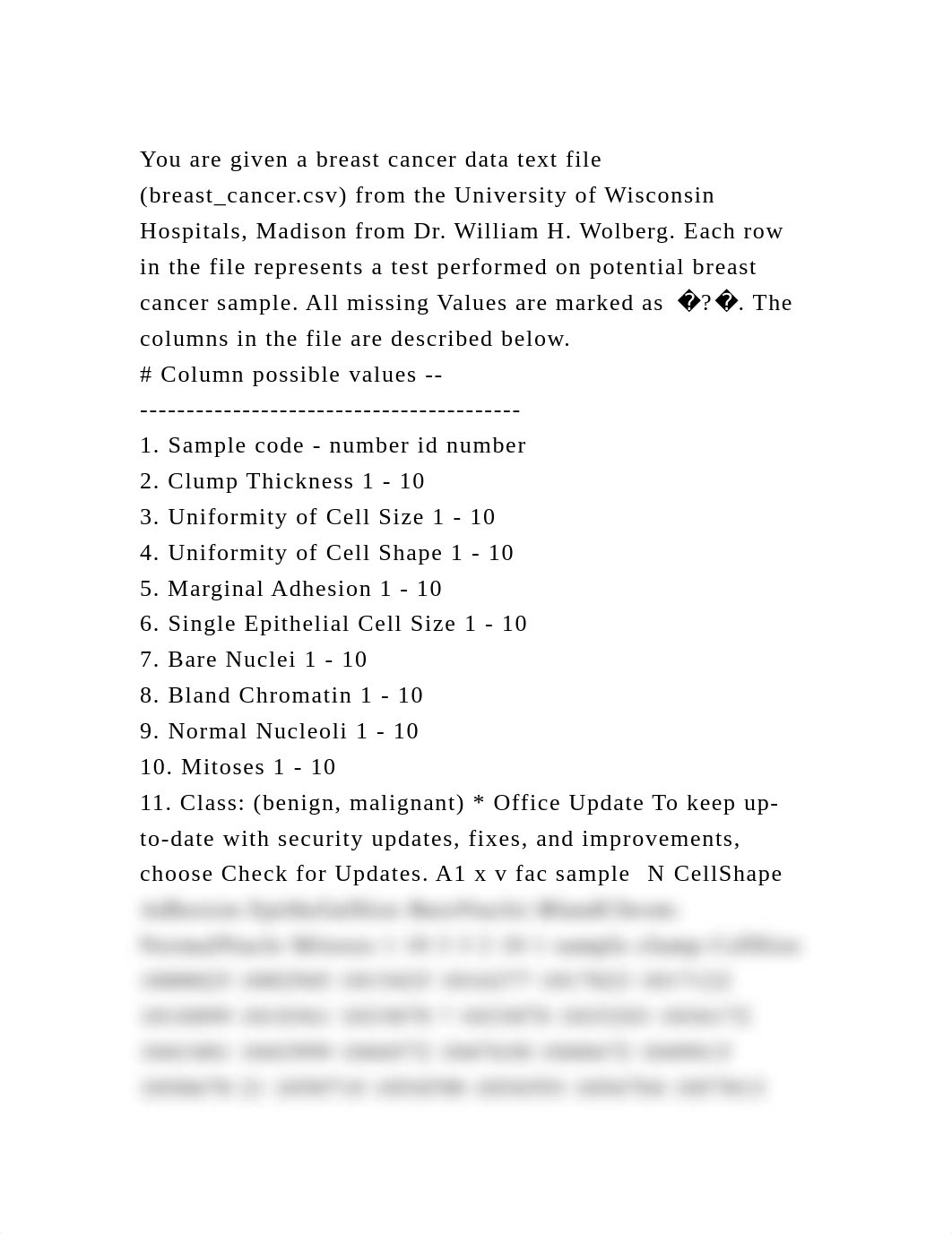 You are given a breast cancer data text file (breast_cancer.csv) fro.docx_dil4mm8f3rk_page2