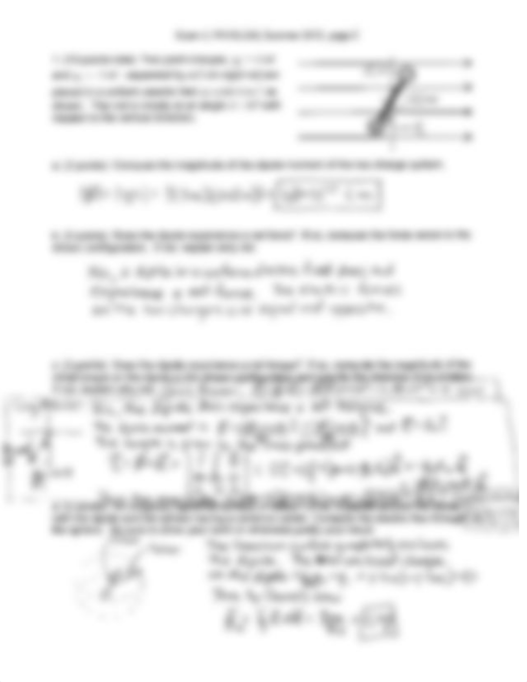 Electric Dipole, Gauss's Law, Electric Potential Exam_dil8j6qihcd_page2