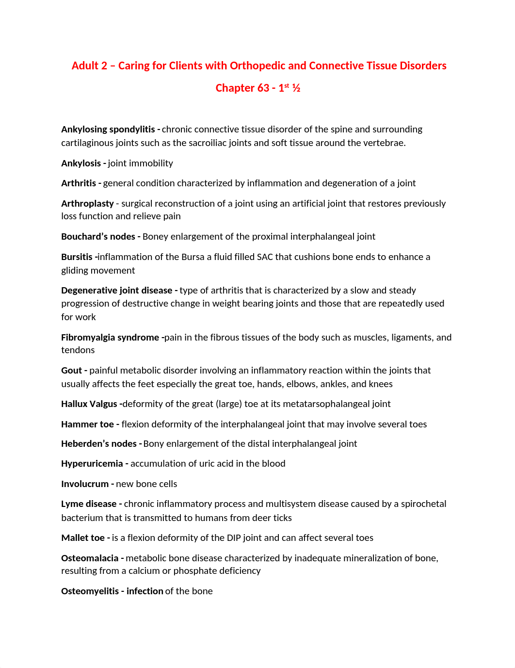 Adult 2 Chapter 63 Caring for Clients with Orthopedic and Connective Tissue Disorders.docx_dilaua4tksz_page1