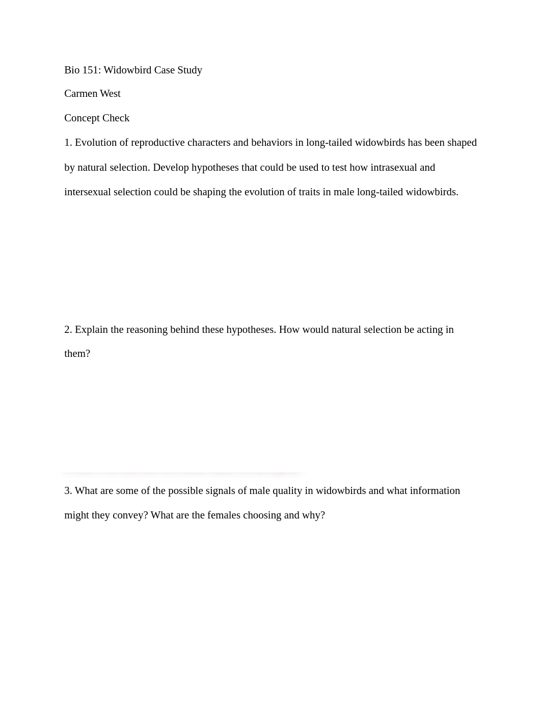 Bio 151_ Widowbird Case Study (1).docx_dilggb2lqeu_page1