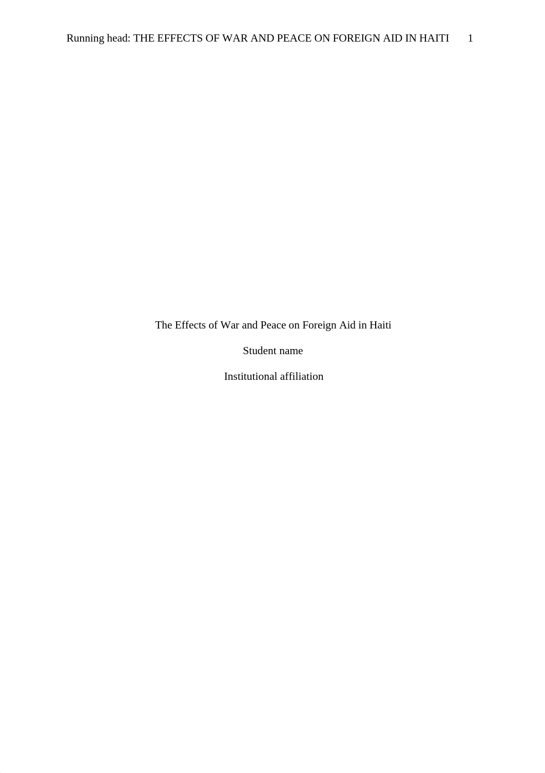 The Effects of War and Peace on Foreign Aid in Haiti_dilkig2qeth_page1