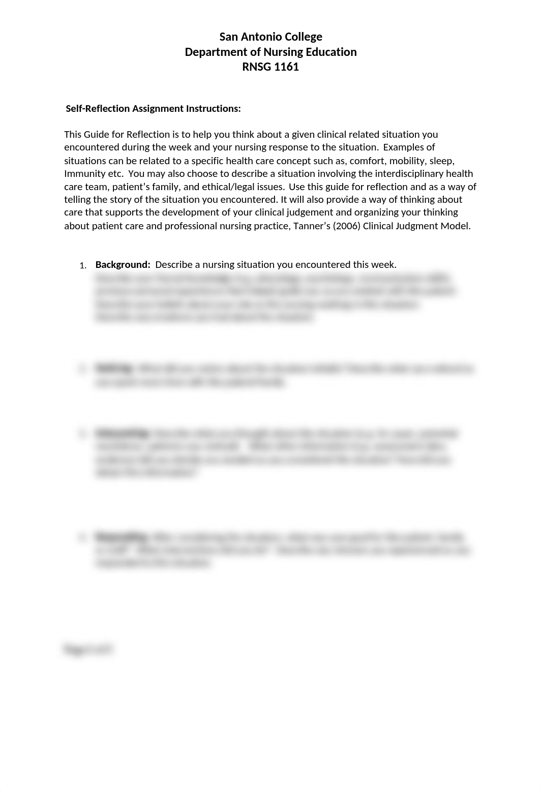 RNSG 1161 Self Reflection Questions Fall 2017-2.doc_dilo32leg7q_page1