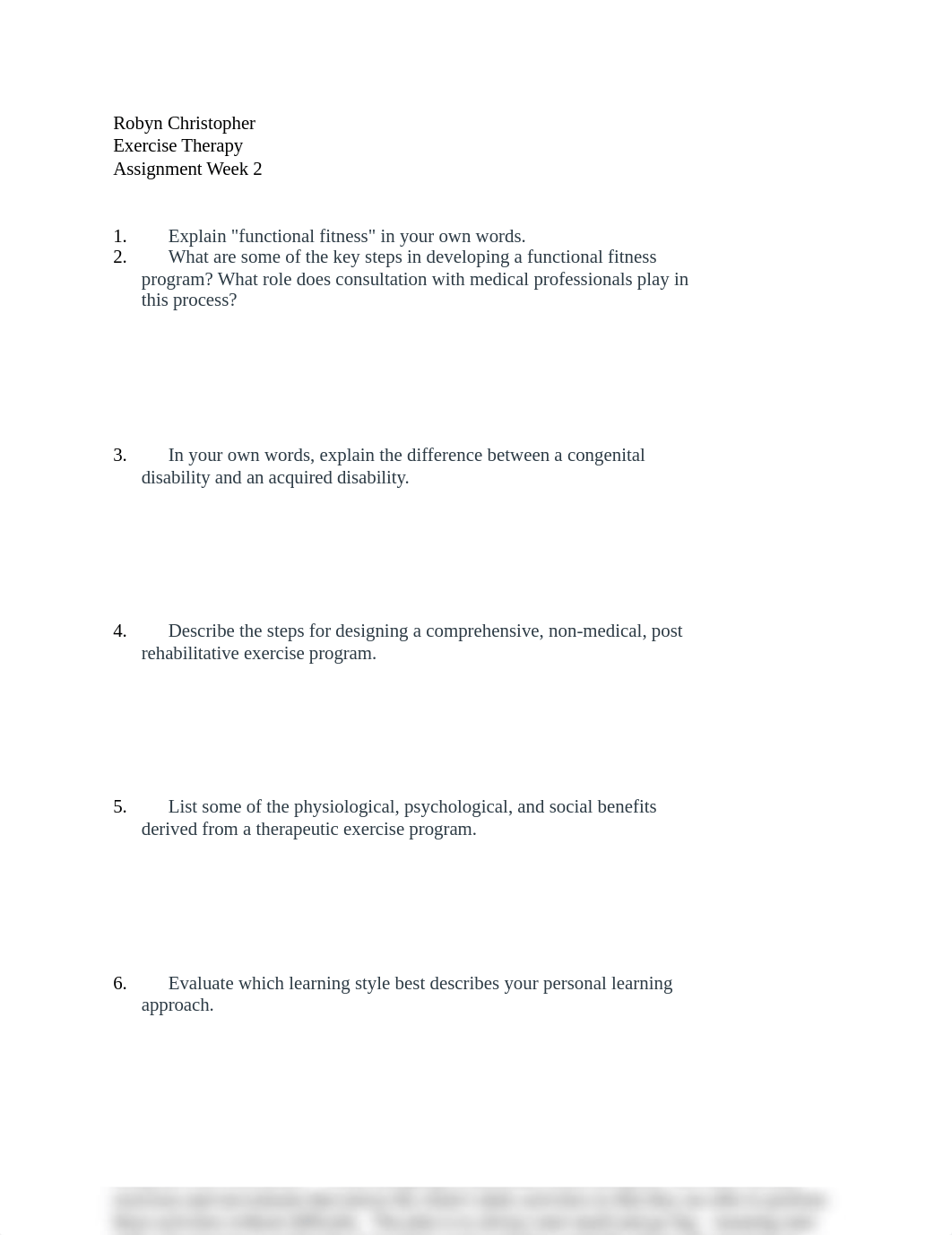 R Christopher Exersice Therapy Week 2.docx_dim12yc58cc_page1