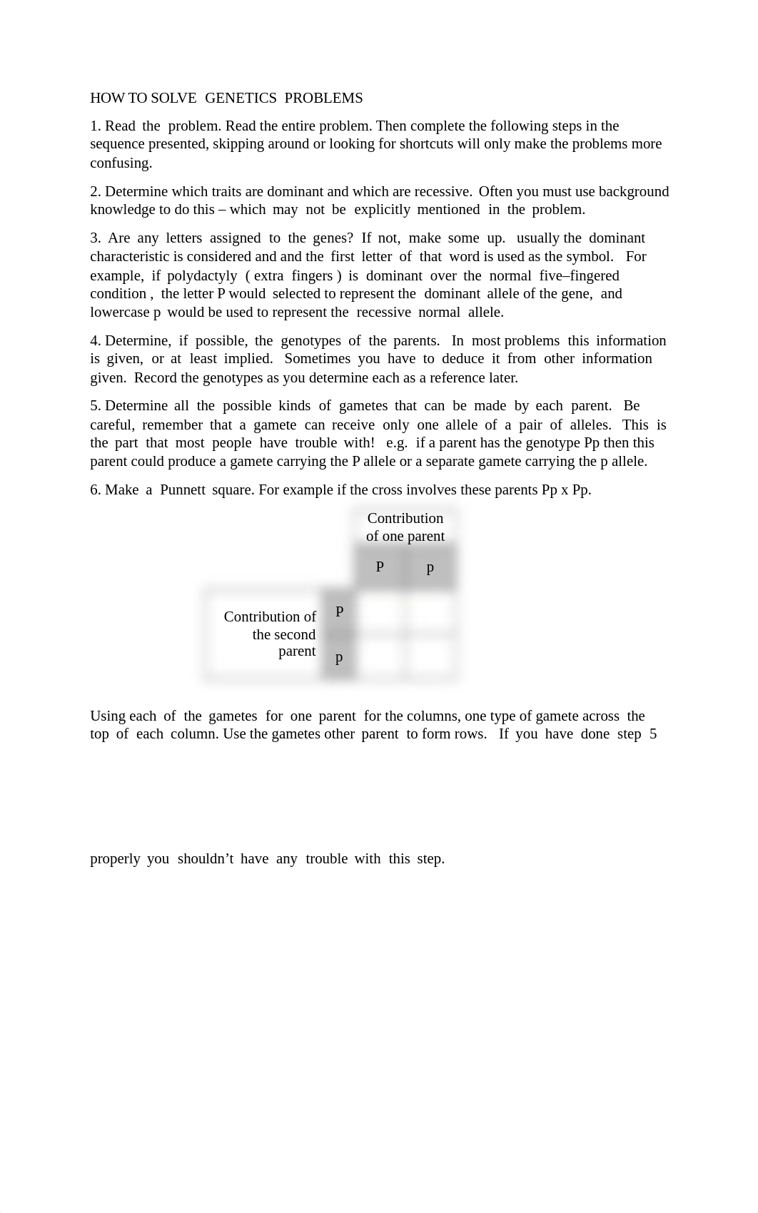 HOW TO SOLVE  GENETICS  PROBLEMS.docx_dim1nc2rn4a_page1