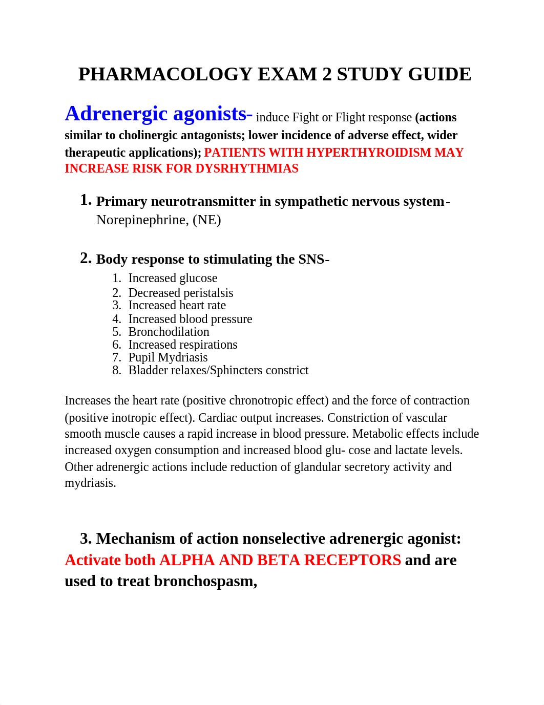 PHARMACOLOGY EXAM 2 STUDY GUIDE.docx_dim8vs2aal4_page1