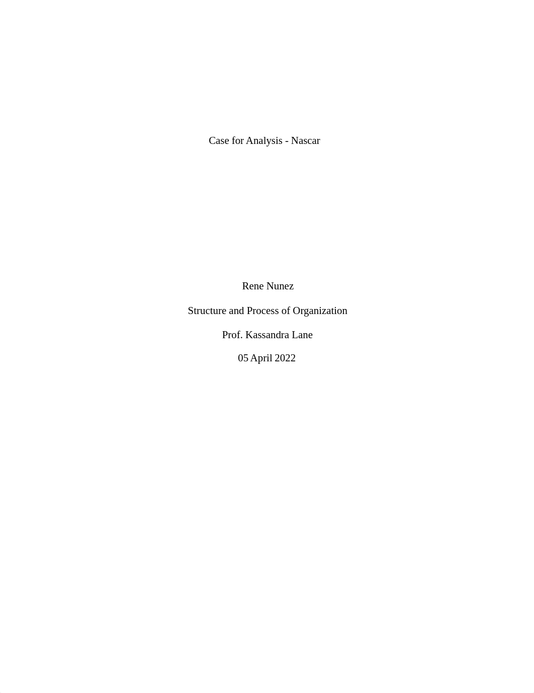 Case for Analysis - Nascar. Structure and Process of Organization.pdf_din7r9oaq6a_page1