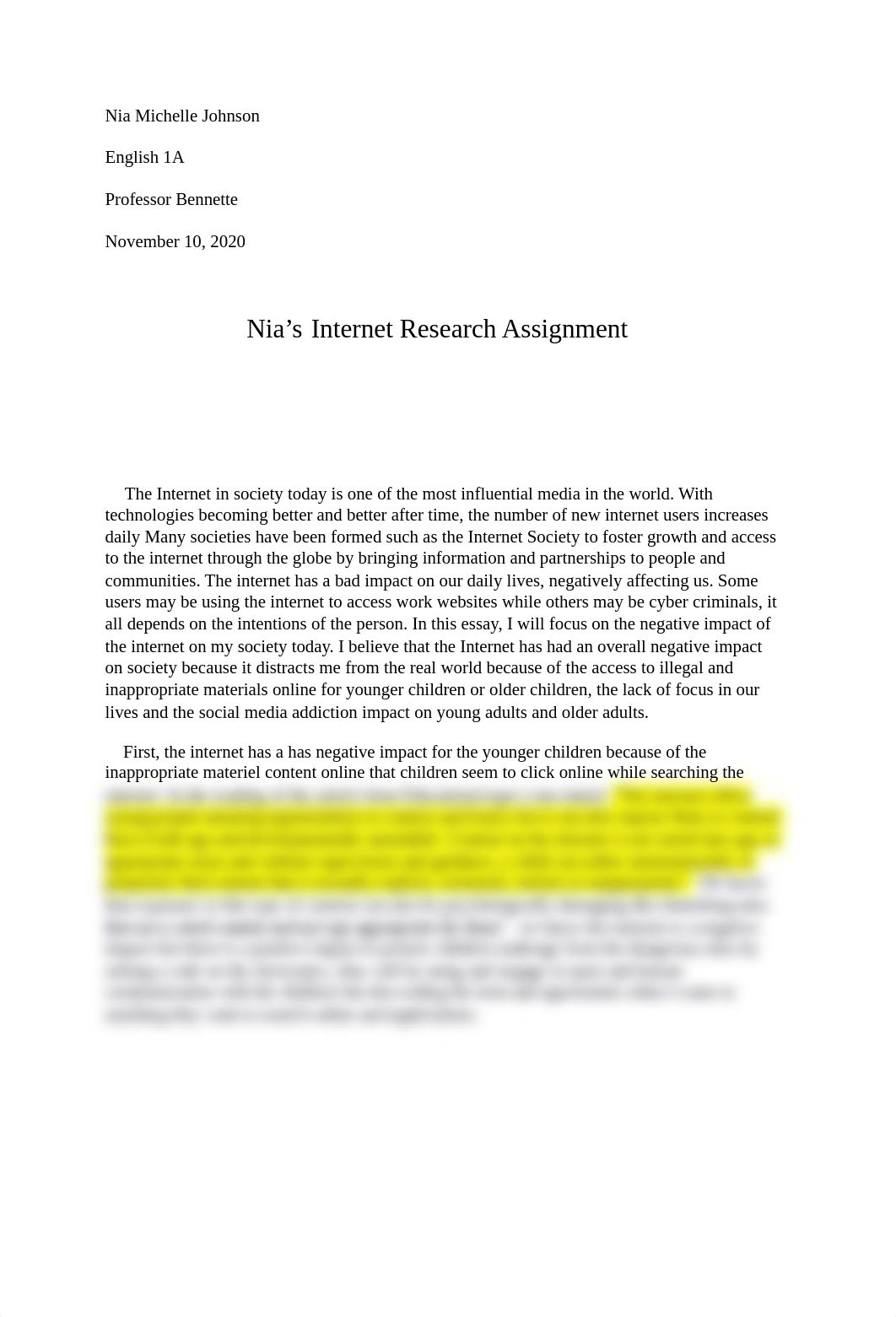 Internet Essay Rewrite NIa Johnson Draft comments (3).pdf_din9a332b3h_page1