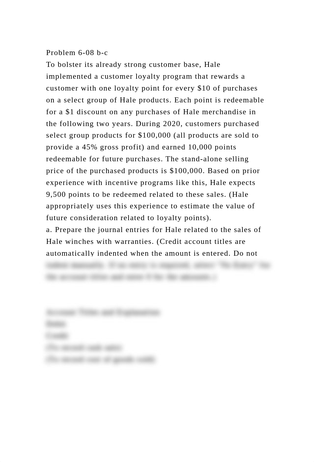 Problem 6-08 b-cTo bolster its already strong customer base, Hale .docx_dina34xb9rc_page2