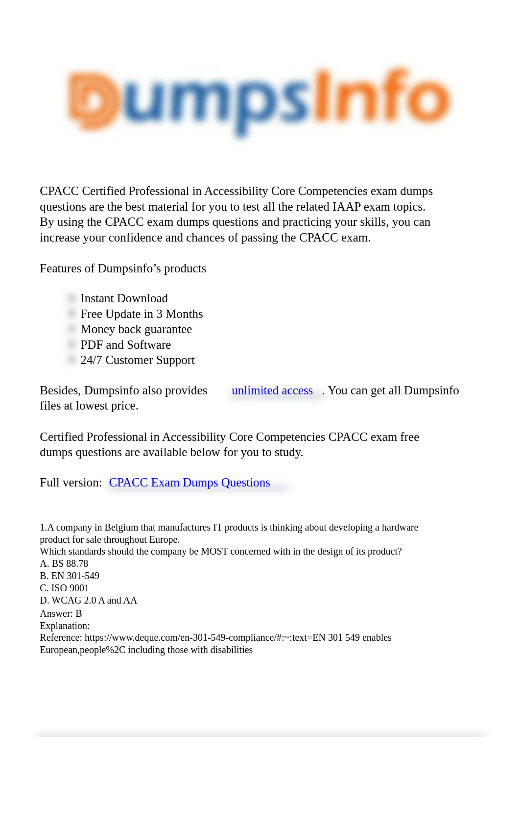 CPACC Certified Professional in Accessibility Core Competencies Dumps.pdf_dinbw0or6lk_page1