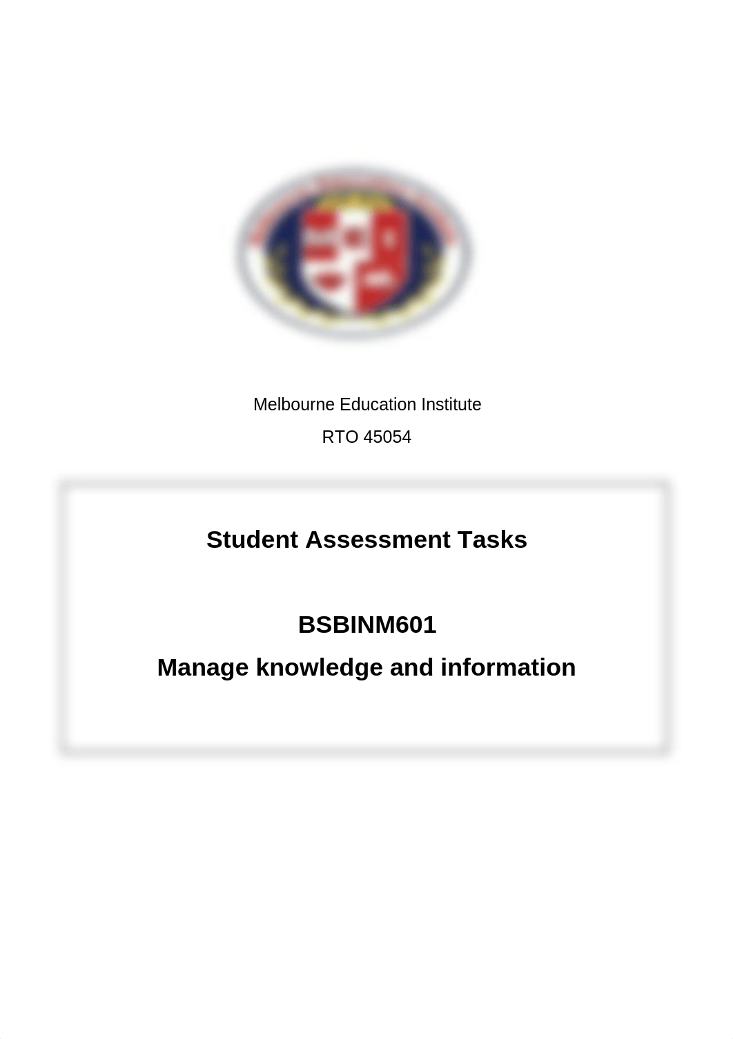 BSBINM601 Manage knowledge and information Student Assessment Booklet V2.0.pdf_dine8n3k9jv_page1