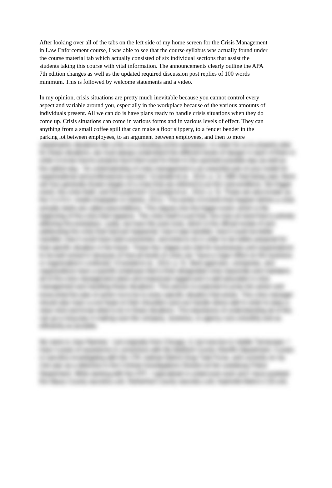 Crisis Management In Law Enforcement Unit 1 Discussion .docx_dio9h6ahp1b_page1