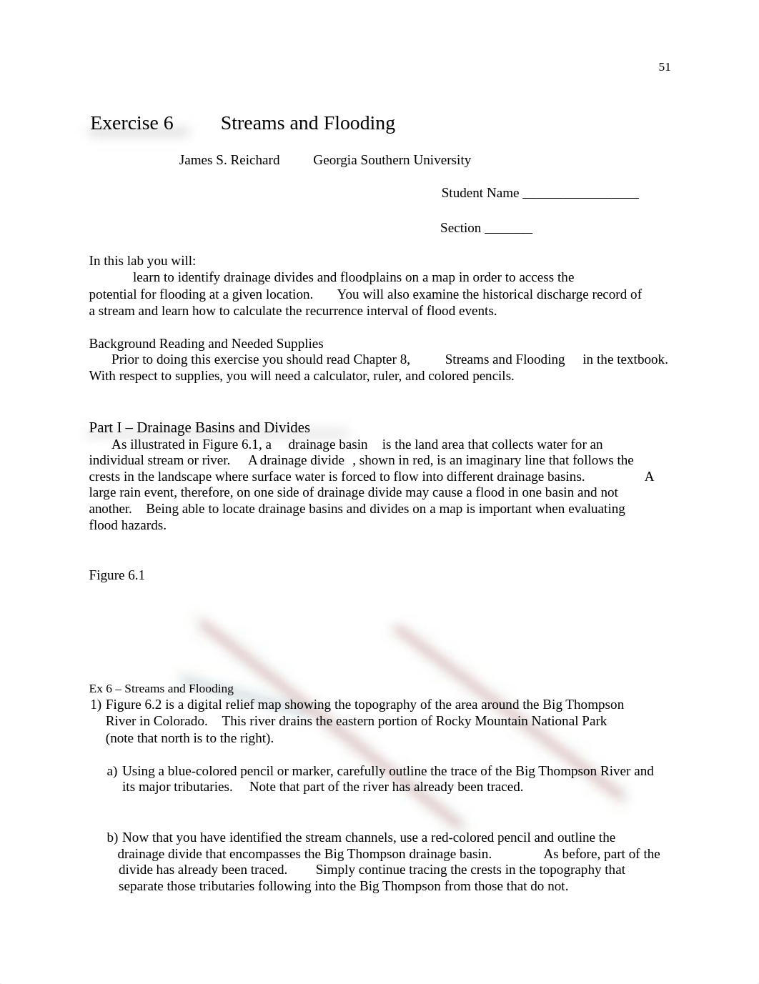 Streams And Flooding Lab Justin DeBoer.docx_diomql5wsn9_page1