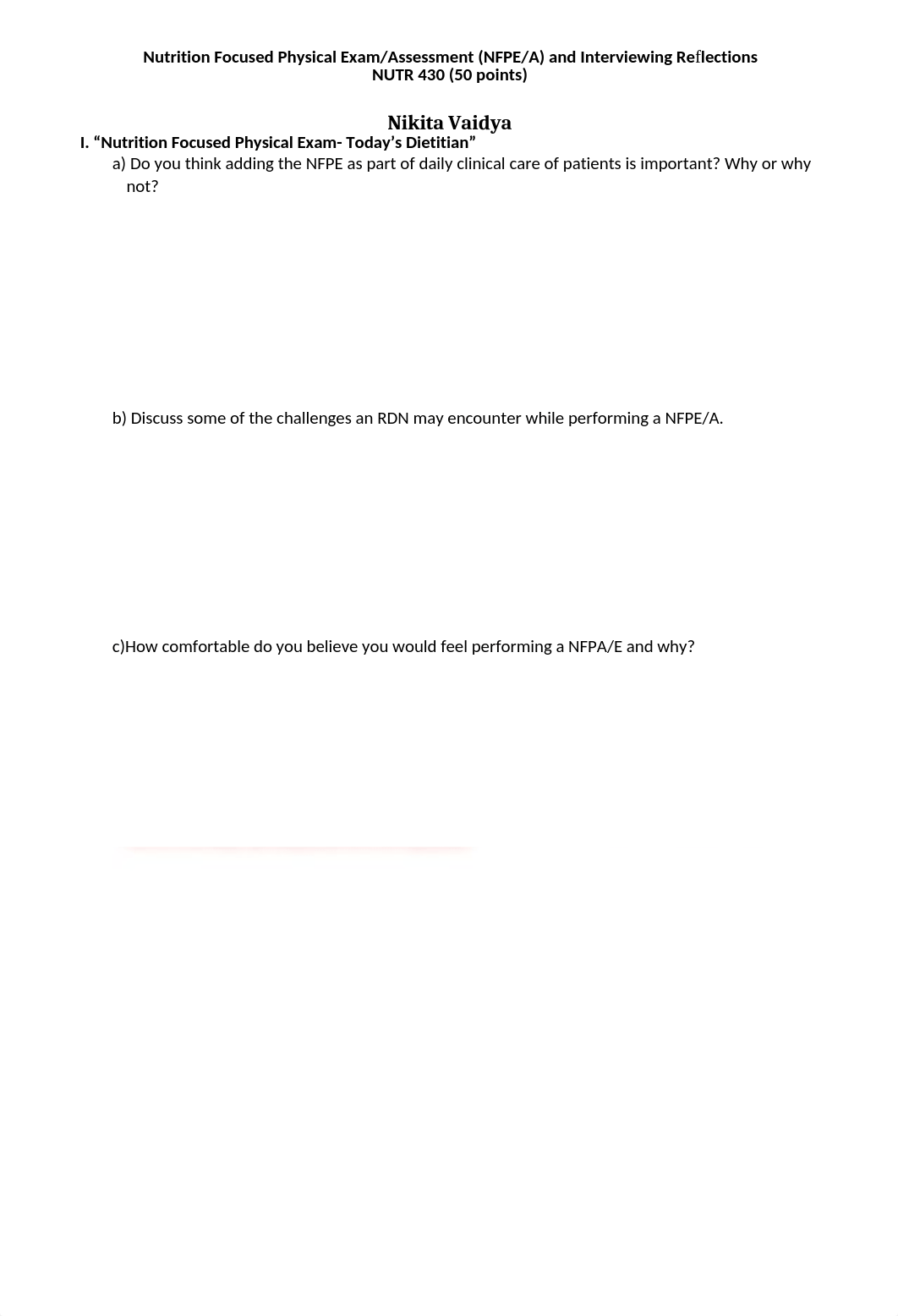 Nutrition Focused Physical Exam and Interviewing Reflections NUTR 430_SP 2019.doc_dioqkaa91pv_page1