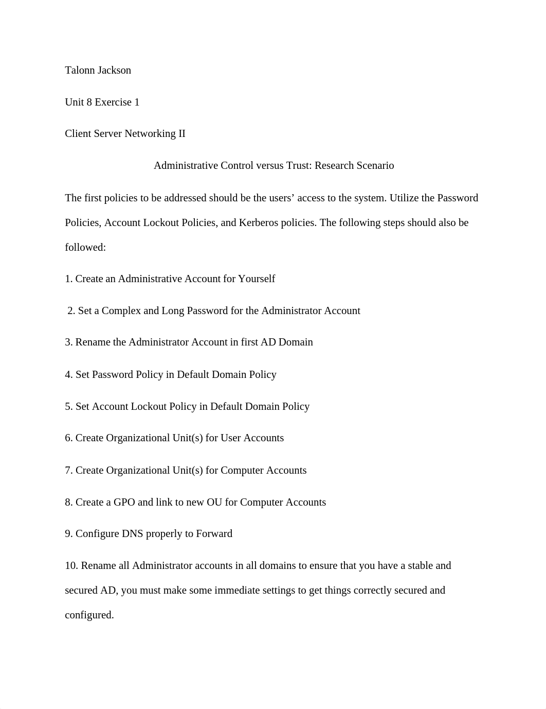 Unit 8 exercise 1 administrative control versus trust research scenario_diovm4dm65v_page1