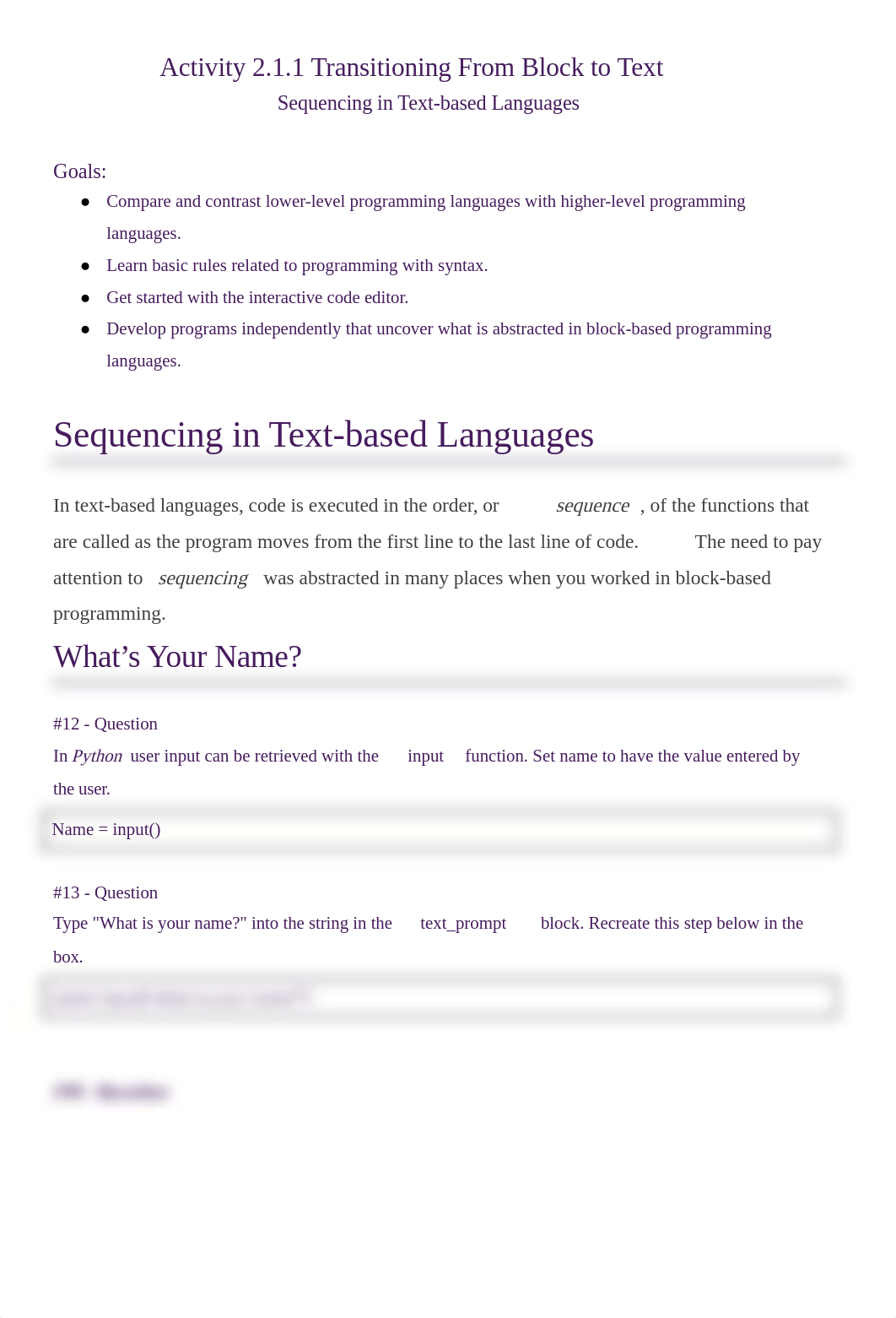 Christine Collins - Activity 2.1.1 Transitioning from Blocks to Text - Sequencing in Text-based Lang_diowyc7ytlw_page1