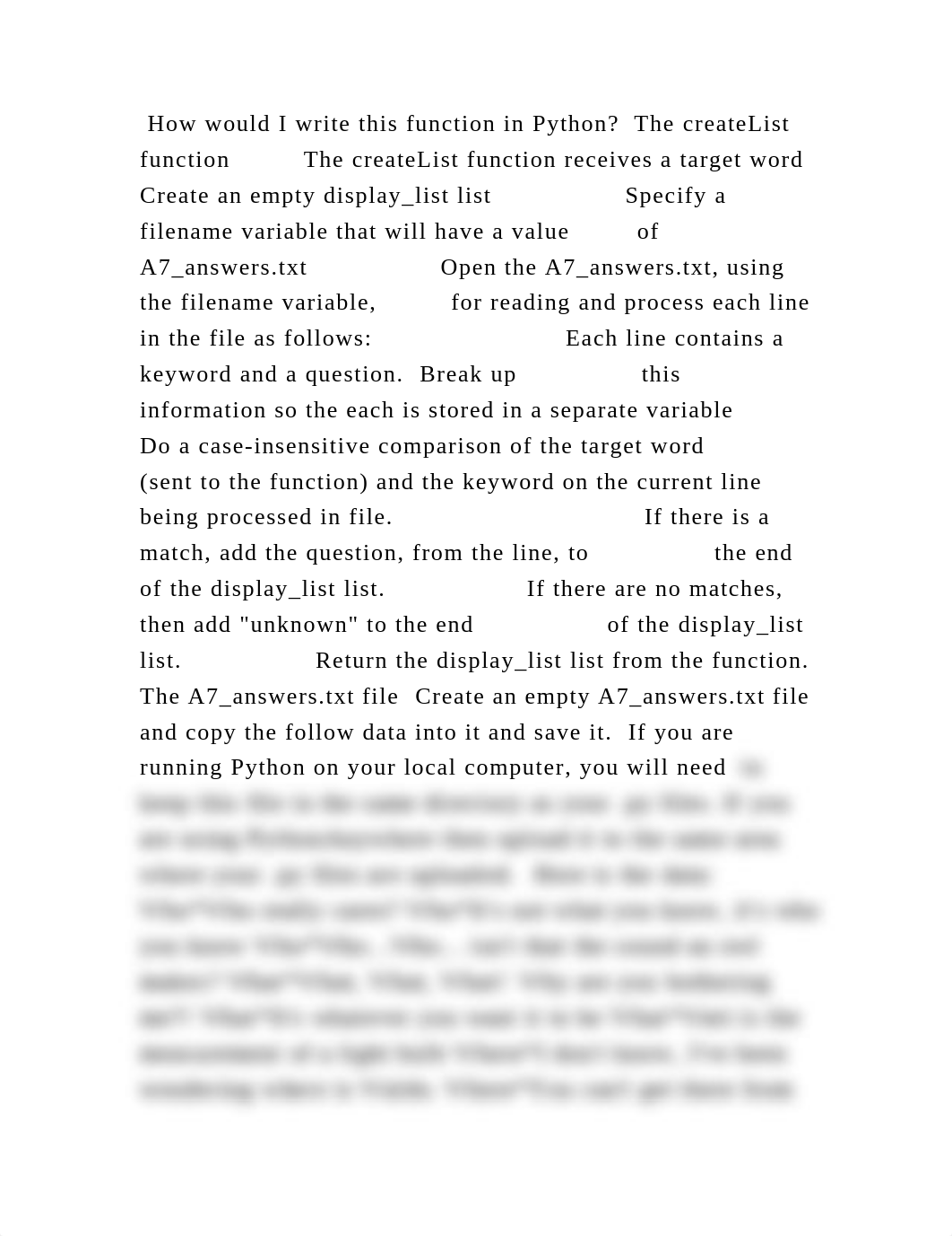 How would I write this function in Python  The createList function  .docx_dip7gvdxelz_page2