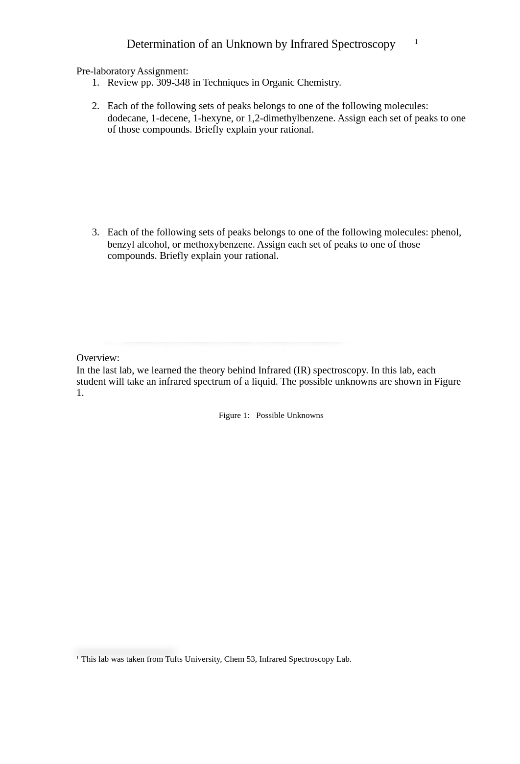 Determination of an Unknown by Infrared Spectroscopy.doc_dipadqm5rne_page1