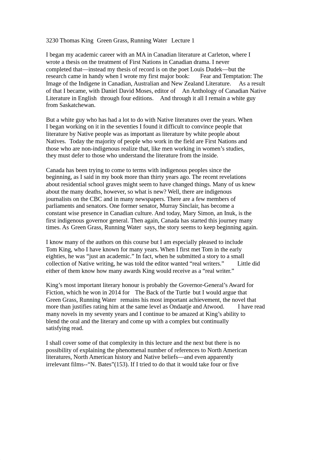 Thomas King Green Grass, Running Water  Lecture 1.docx_dipm9kef07j_page1