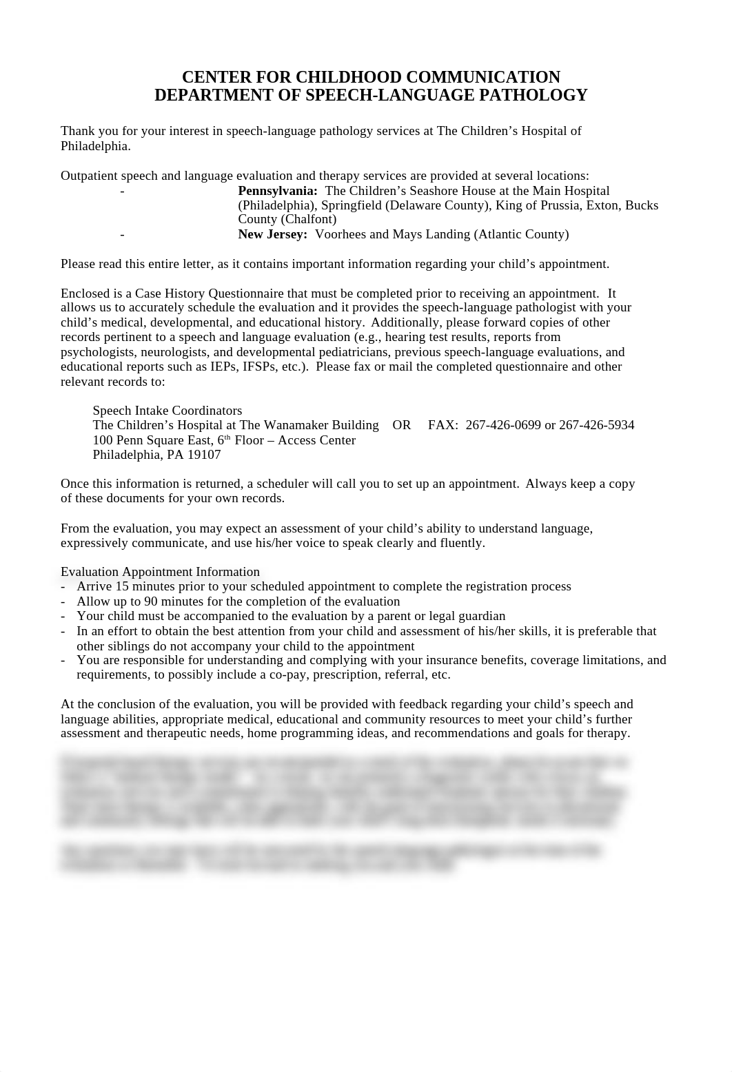 PA sites - Outpatient speech eval questionnaire and parent letter 11-19-13_dipwgh24o1s_page1