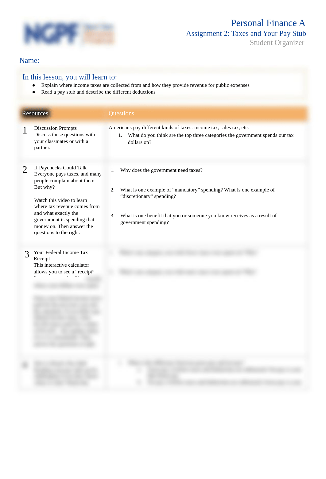 A2 - Taxes and Your Pay Stub - Student Organizer (4).pdf_diq03rsgn7e_page1