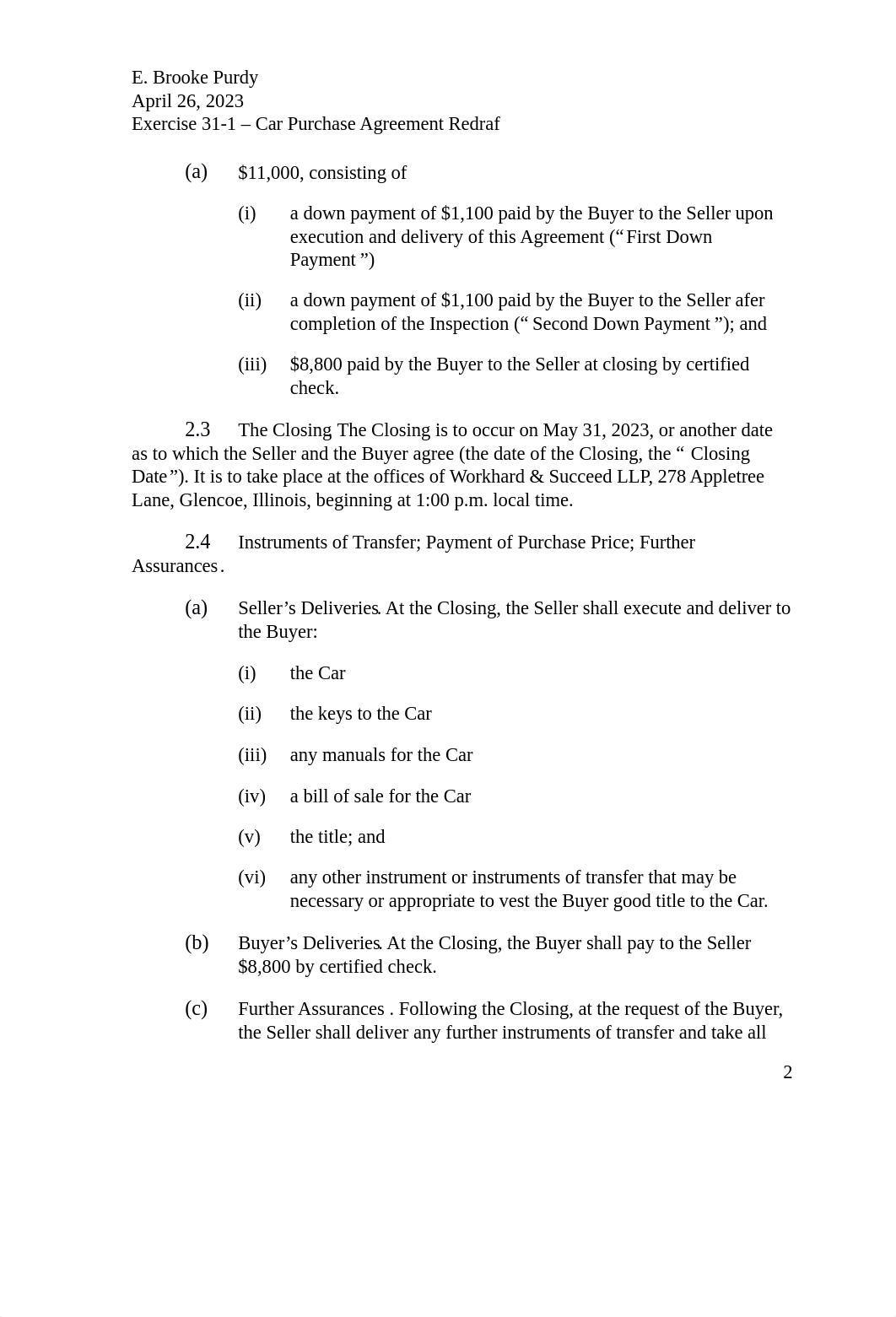 Car Purchase Agreement - Redraft EBP.docx_diq3a784pj7_page2