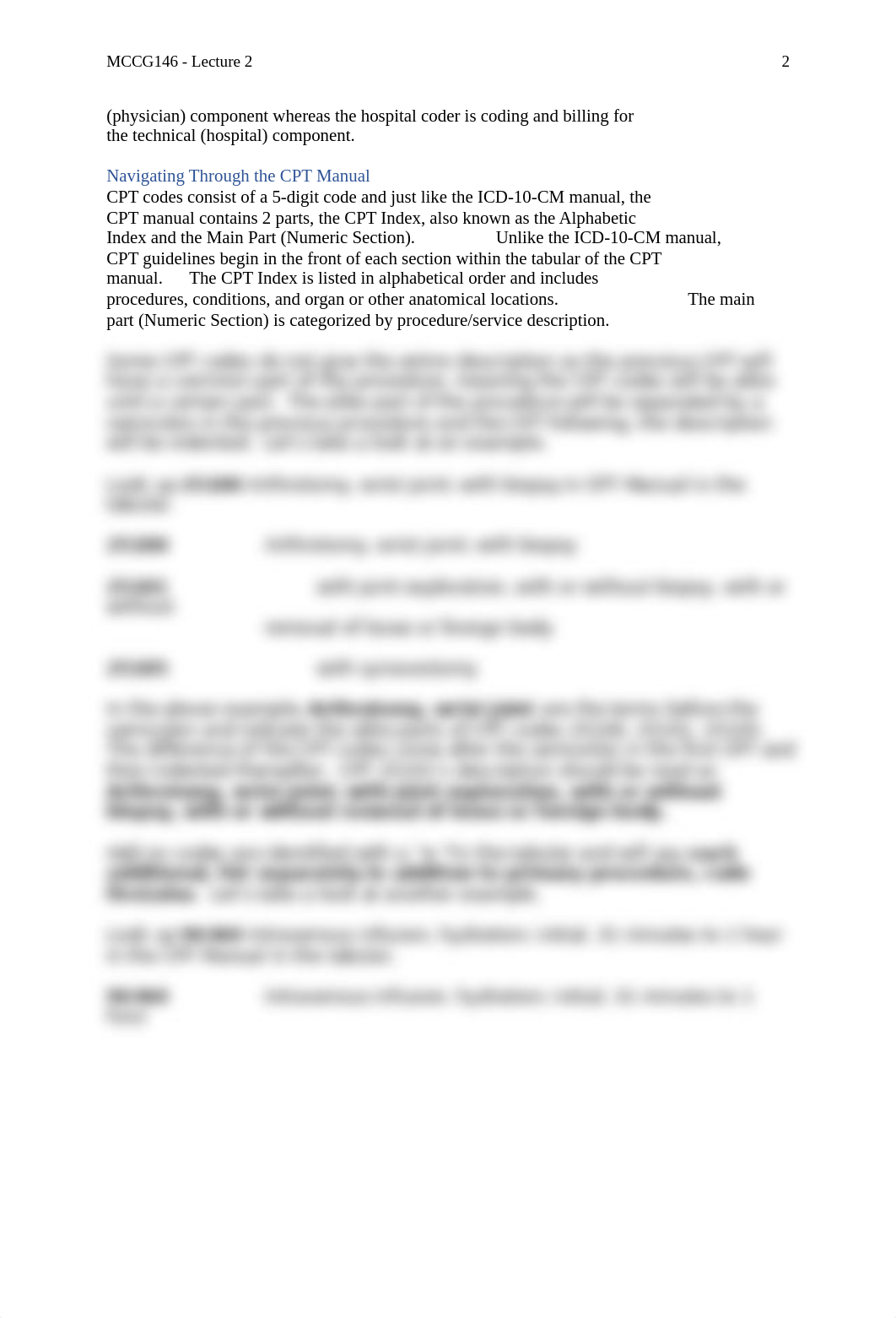 MCCG146 - Lecture 2 - CPT Guidelines, Modifiers, and E&M Coding.docx_diqkfhy8mv7_page2