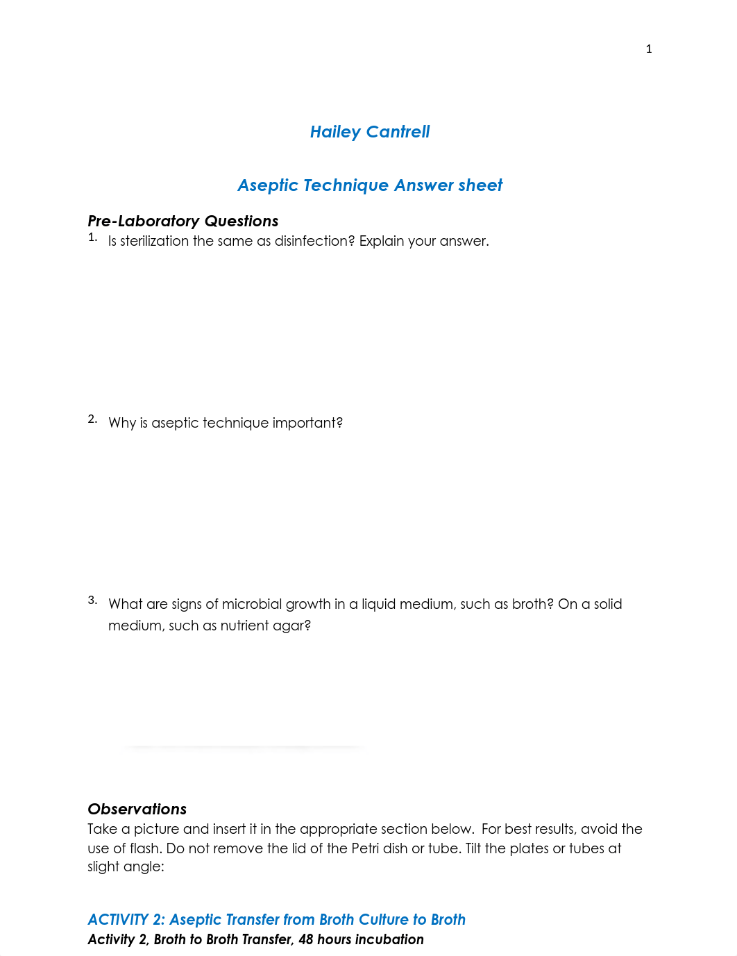 Aseptic Technique answer sheet (2).docx_diqljskl2m0_page1