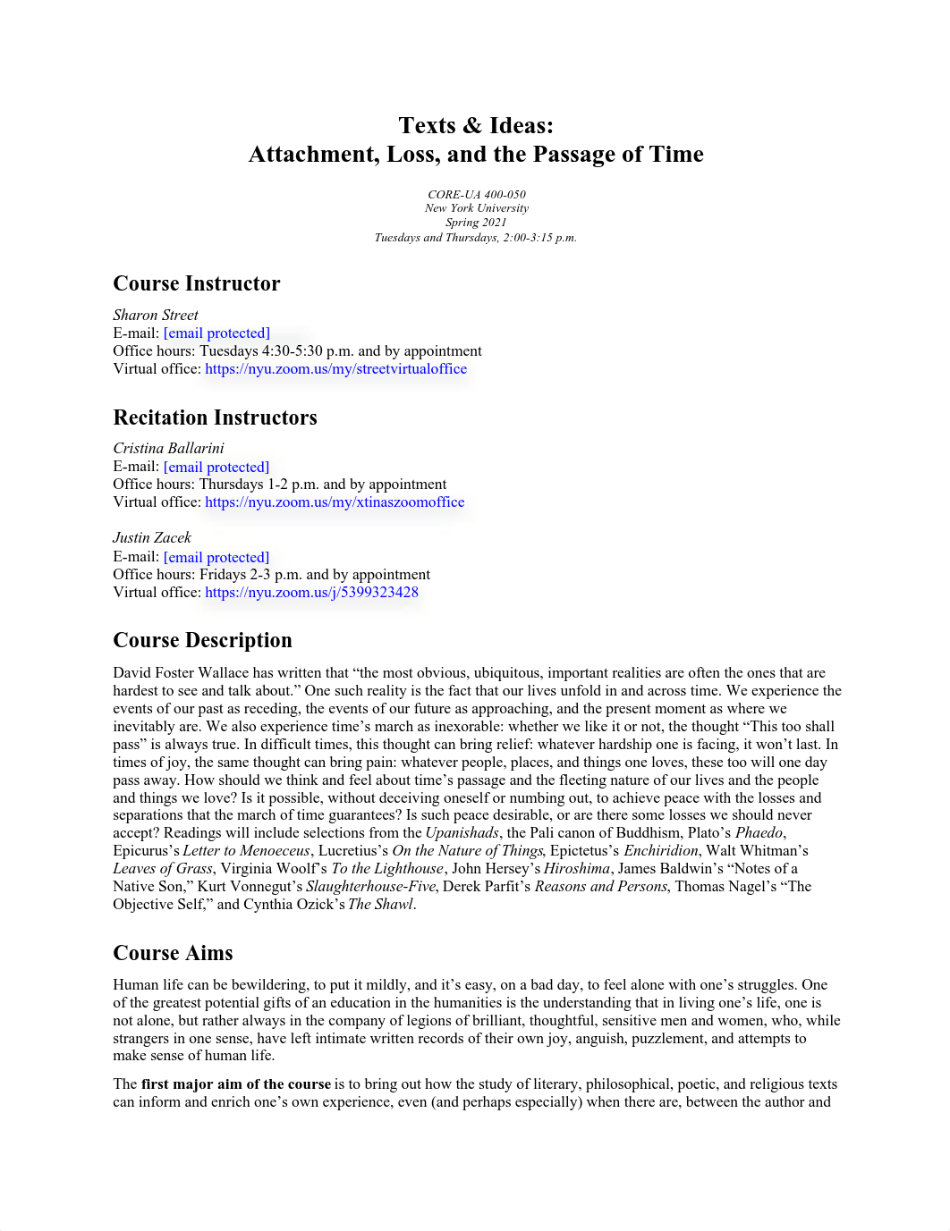 Syllabus - Attachment, Loss, and the Passage of Time - Spring 2021.pdf_diqoqknp1v9_page1