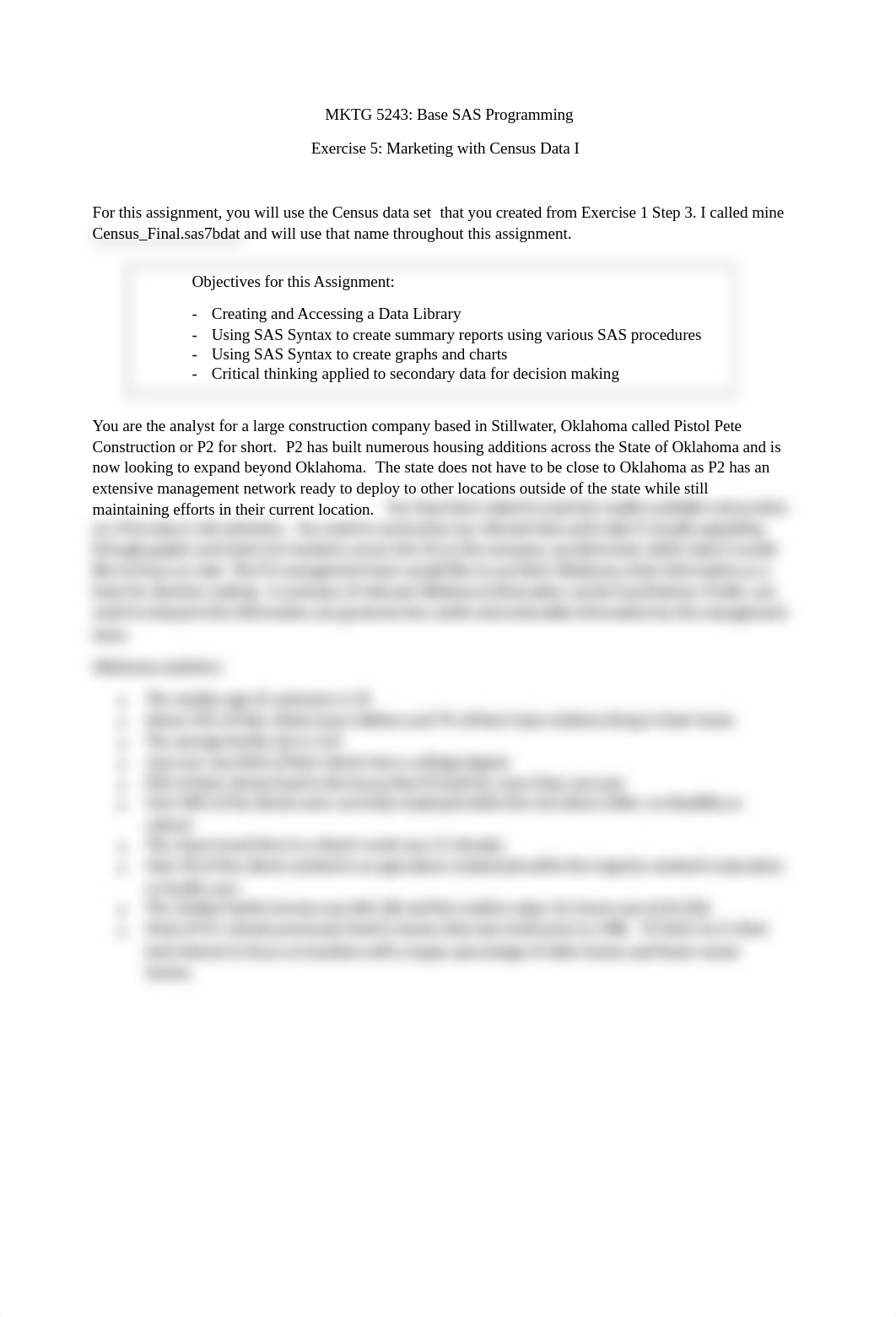 MKTG 5243 Exercise 5 Instructions - Census_diqroos86hi_page1