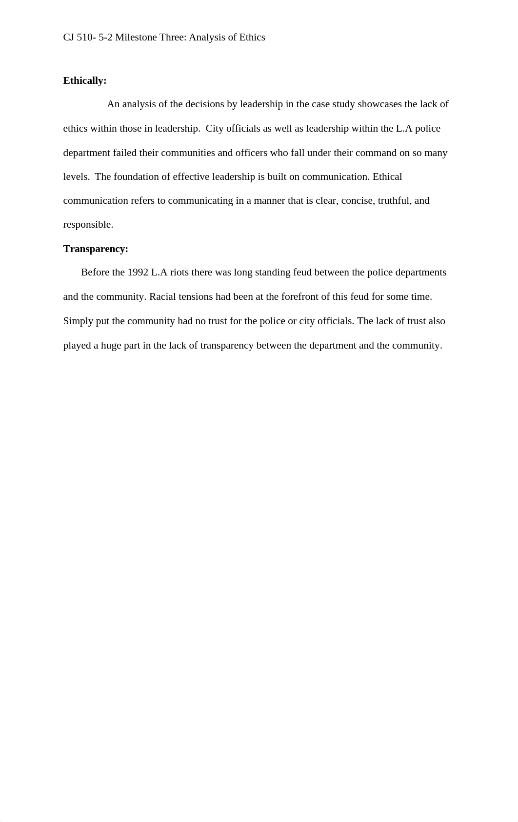 cj510 5-2 Milestone Three ANALYSIS OF ETHICS.docx_diqvda6jpf6_page2