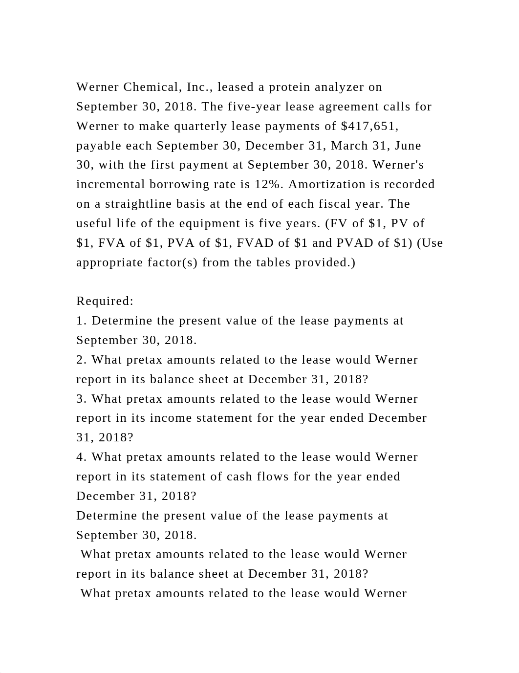 Werner Chemical, Inc., leased a protein analyzer on September 30, 20.docx_diqwb9prkle_page2