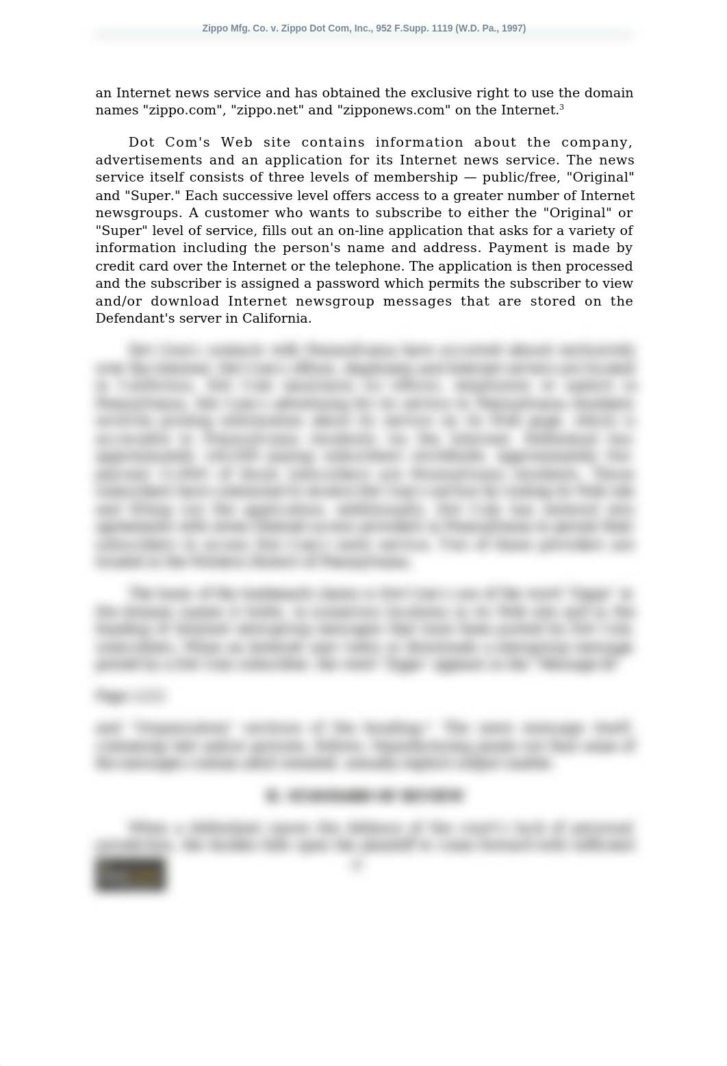 Zippo Mfg. Co. v. Zippo Dot Com, Inc., 952 F.Supp. 1119 (W.D. Pa., 1997).docx_dir4fiyzhzh_page2