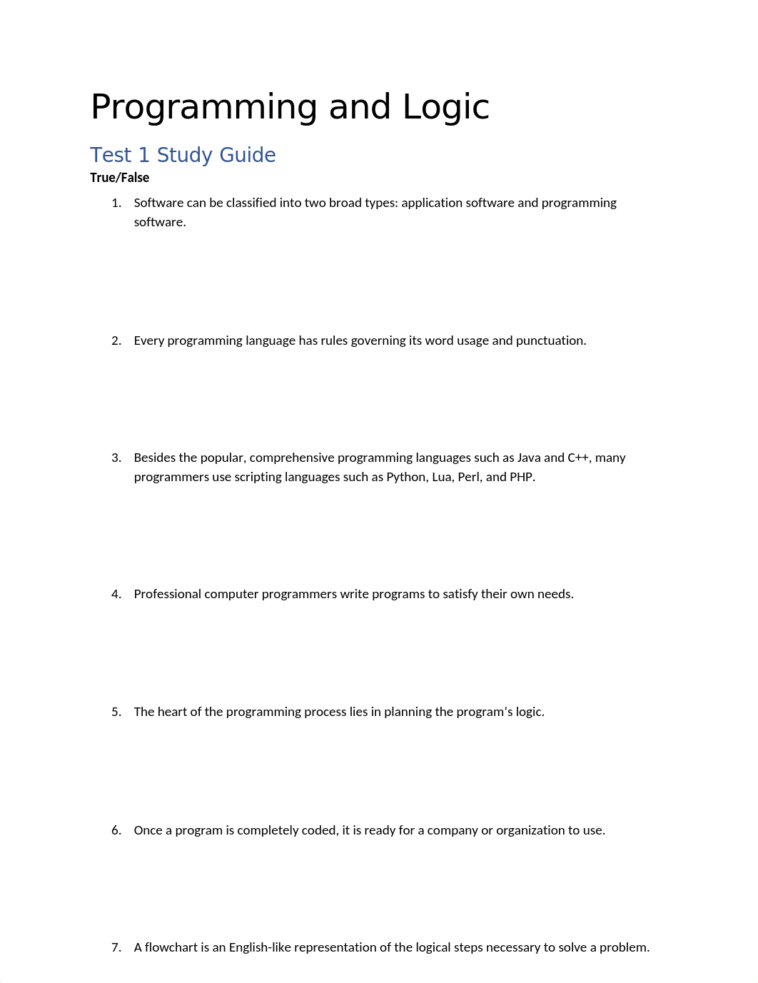 Programming and Logic Test 1 Study Guide.docx_dir7h24s1zb_page1