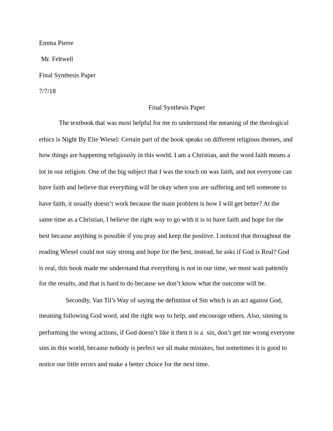 Final Essay DONE Theological ETHICS .pdf_dire4n7epfp_page1