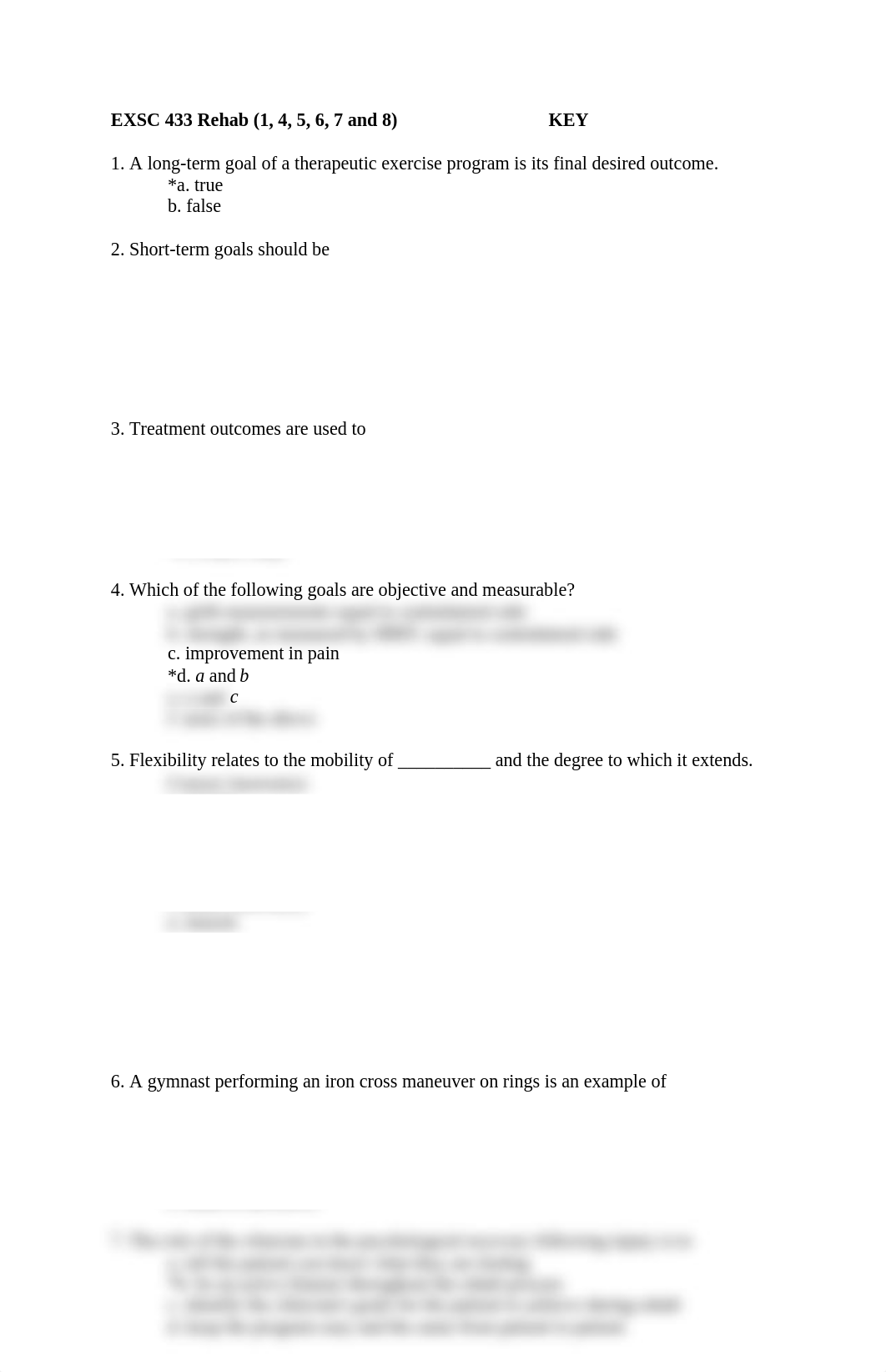 EXSC 433 exam #3 (1,4,5,6,7 8) (With Answers)_dirf520no48_page1