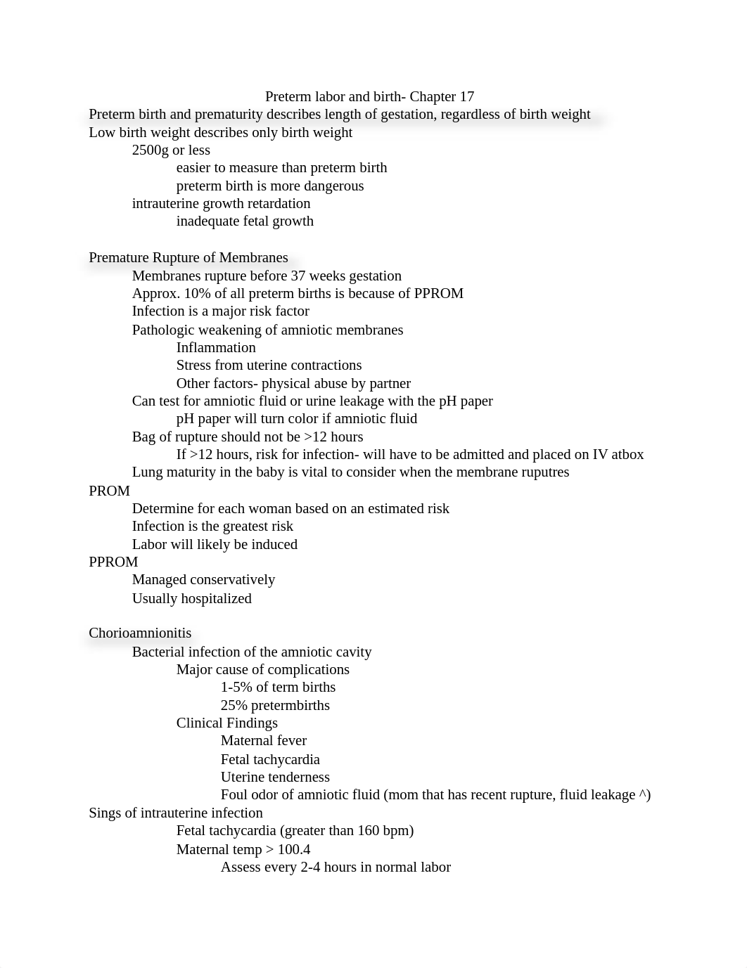 Preterm labor and birth lecture 2 white .docx_dirnscpuk8z_page1