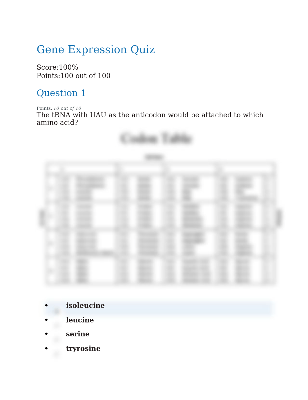 Gene Expression Quiz course hero_dirpgejq6cw_page1