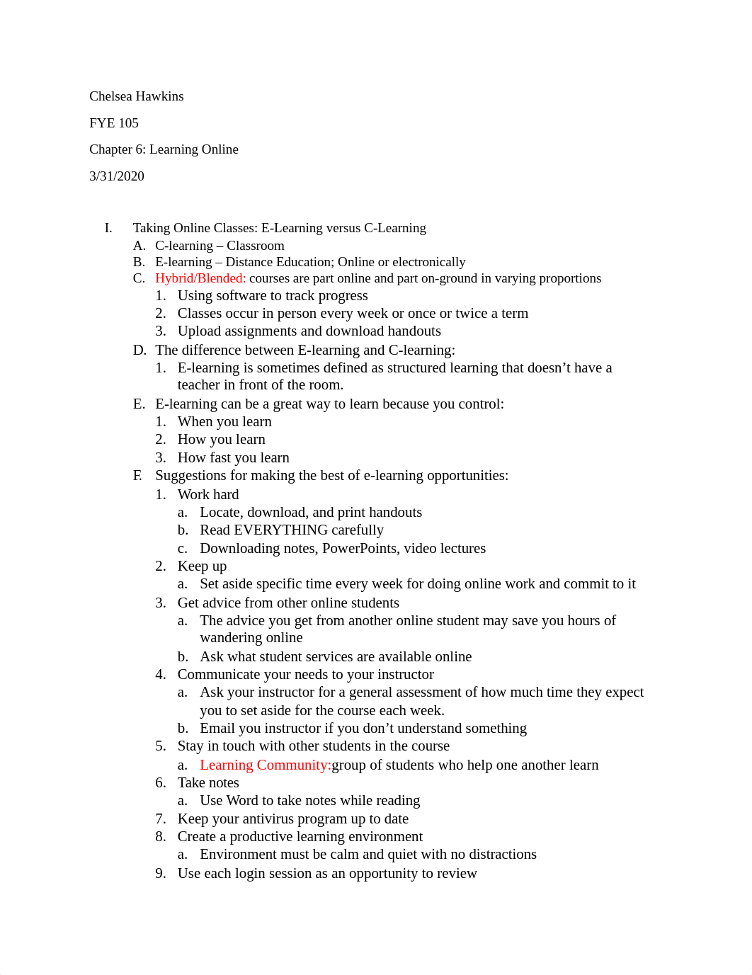 Chapter 6 Outline Notes - Chelsea Hawkins.docx_dirsy193gem_page1