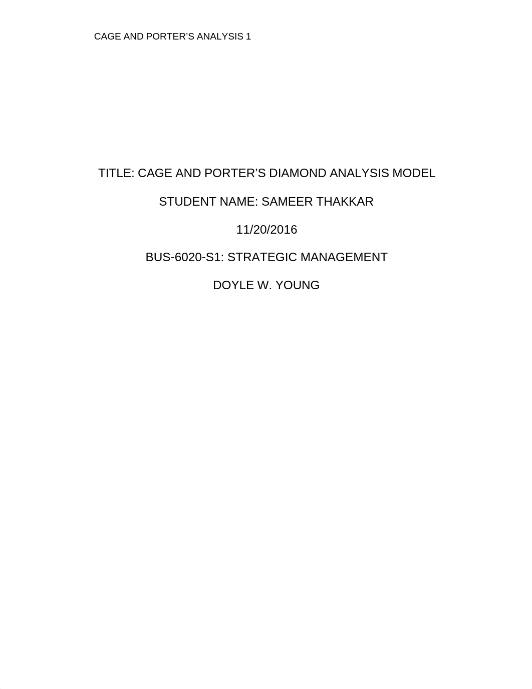 APA Week 5 Assignment Cage and Porter's Diamond analyis.docx_dirwu2szpl7_page1