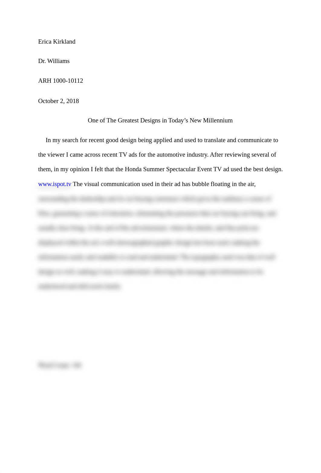 ARH 1000-10112 Short Essay # 9 Good Design.docx_dit48k9mbhq_page1