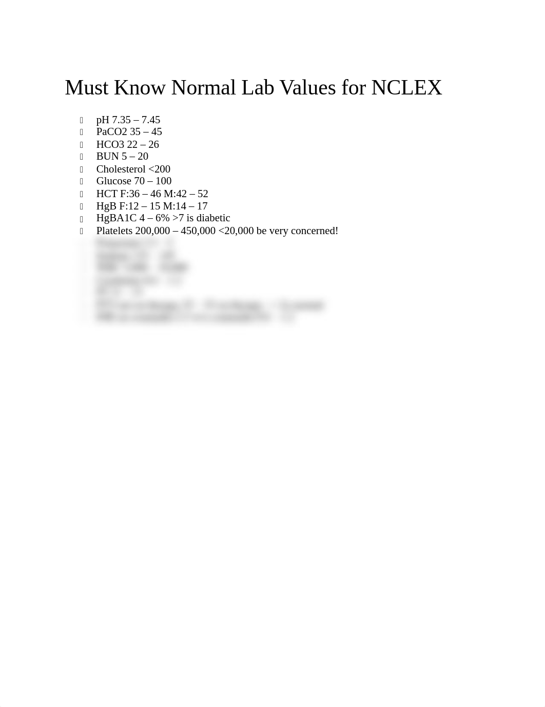 Must Know Normal Lab Values for NCLEX.docx_ditkfvdc7oa_page1