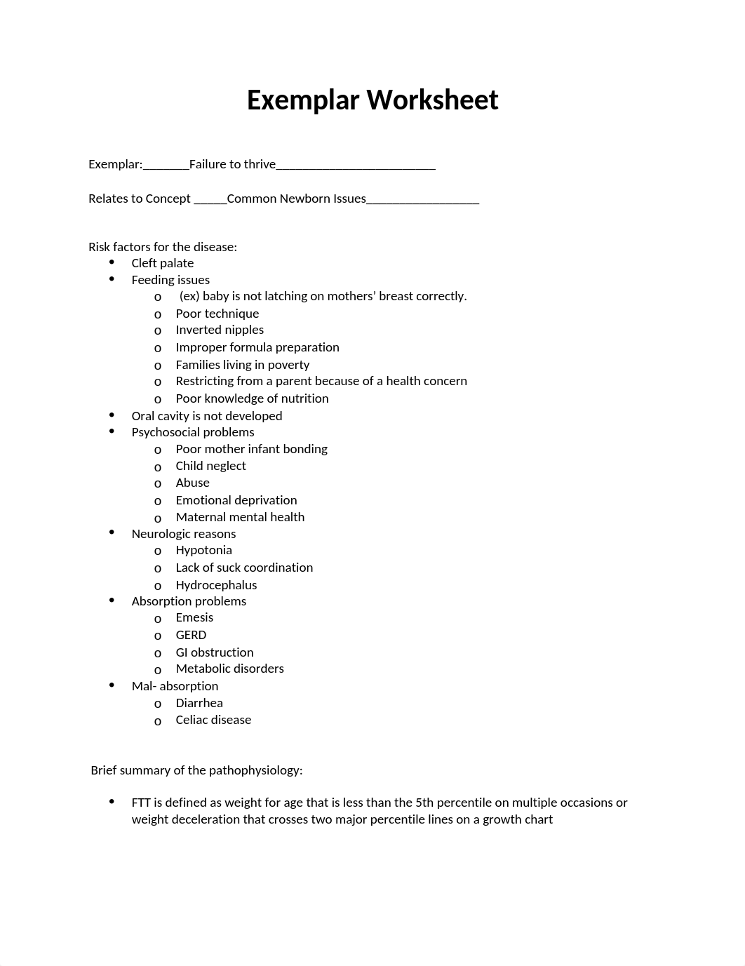 Exemplar Worksheet Failure to Thrive.docx_ditouo4ato0_page1